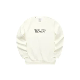 Graphic Crew Sweater “White Black Grey”