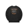 Graphic Crew Sweater “White Black Grey”