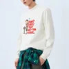 Graphic Crew Sweater “White Black Red”