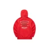 Graphic Hoodie “White Black Red Blue”