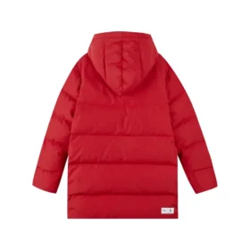 Graphic Long Down Jacket “Red”