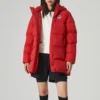 Graphic Long Down Jacket “Red”