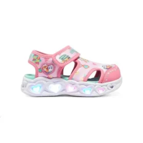 Heart Lights Sandals “Pink White”