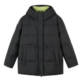 Hooded Down Jacket “Black White”