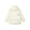 Hooded Down Jacket “Black White”