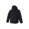 Hooded Down Jacket “Black White Red”