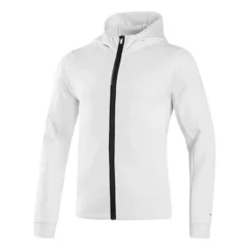 Hooded Full Zip Jacket “White Black”