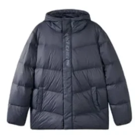 Hooded Leisure Down Jacket “Black”
