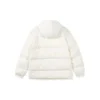 Hooded Leisure Reversible Down Jacket “White Blue”