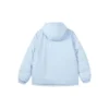 Hooded Leisure Reversible Down Jacket “White Blue”