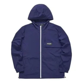 Hooded Windbreaker Lightweight Thin Casual Jacket “Blue White”