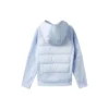 Hooded Woven Down Jacket “Teal”