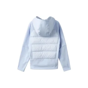 Hooded Woven Down Jacket “Teal”