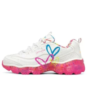 James Goldcrown x Skechers D’ Lites Crystal Low Top Running Shoes Pink/White