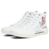 James Goldcrown x Skechers New Moon High-Top Canvas Shoes White