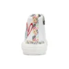James Goldcrown x Skechers New Moon High-Top Canvas Shoes White
