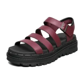 Jammers Poppin” Strappy Sandal “Burgundy”