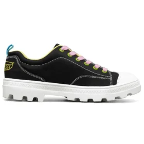 Jeremyville x Skechers Roadies Low-Top Canvas Shoes Black
