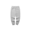 Letter Fleece-Lined Warm Tapered Sports Pants “Black Grey”