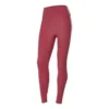 Letter Print Knit Tight Fitness Leggings “Burgundy”