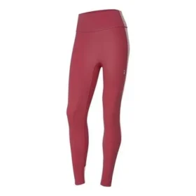 Letter Print Knit Tight Fitness Leggings “Burgundy”