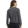 Letter Printed Crew Sweater “Grey White”