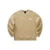 Letter Printed Crew Sweater “Tan”