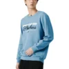 Letter Printed Crew Sweater “Teal”