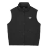 Letter Printed Down Vest “Black Purple Pink”