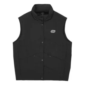 Letter Printed Down Vest “Black Purple Pink”