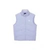 Letter Printed Down Vest “Black Purple Pink”