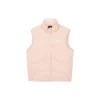 Letter Printed Down Vest “Black Purple Pink”