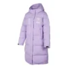 Letter Printed Long Down Jacket “Purple”