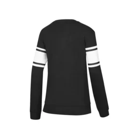 Letter Printed Long Sleeve Sweater “Black White”
