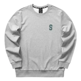 Letter Printed Long Sleeve T-Shirt “Grey”