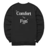Letter Printed Sweater “Black White”