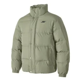 Letter Printed Waterproof Down Jacket “Olive Green”