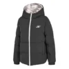 Lightweight Warm Reversible Down Jacket “Black Grey Purple”