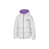Lightweight Warm Reversible Down Jacket “Black Grey Purple”