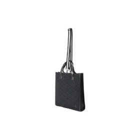 Logo Adjustable Shoulder Strap Tote Bag “Black”