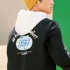 Logo Graphic Crew Sweater “Black Blue White”