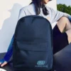Logo Printed Backpack “Blue”