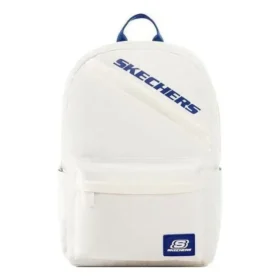 Logo Printed Backpack “White Blue”