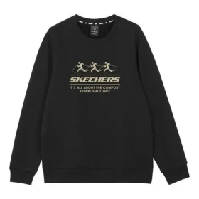 Logo Printed Crew Sweater “Black Grey White Purple”