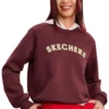 Logo Printed Crew Sweater “Burgundy White”