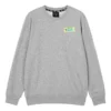 Logo Printed Crew Sweatshirt “Grey White Black Blue”