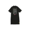 Logo Printed Half-Zip Casual Dress “White Pink Black”