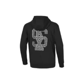 Logo Printed Hoodie “Black White Blue”