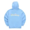 Logo Printed Hoodie “Blue Pink Black White”