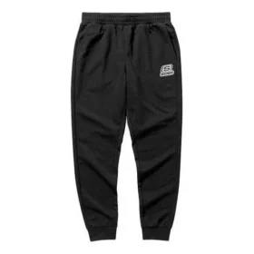 Logo Printed Knitted Tapered Sport Pants “Black Navy Grey”